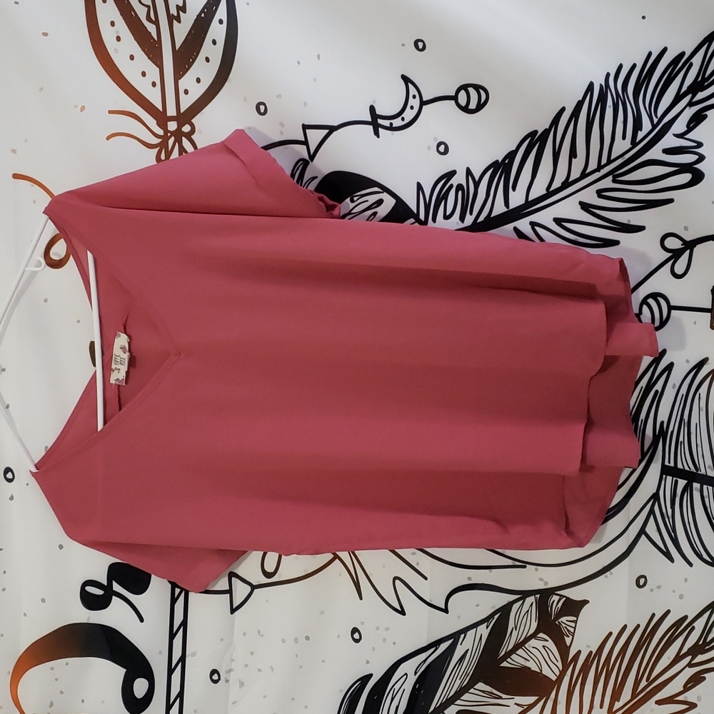 NWOT Hippie Rose Mauve blouse M
